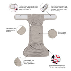 CuteBone adjustable leg elastics ensure a snug, customizable fit for most dogs.
