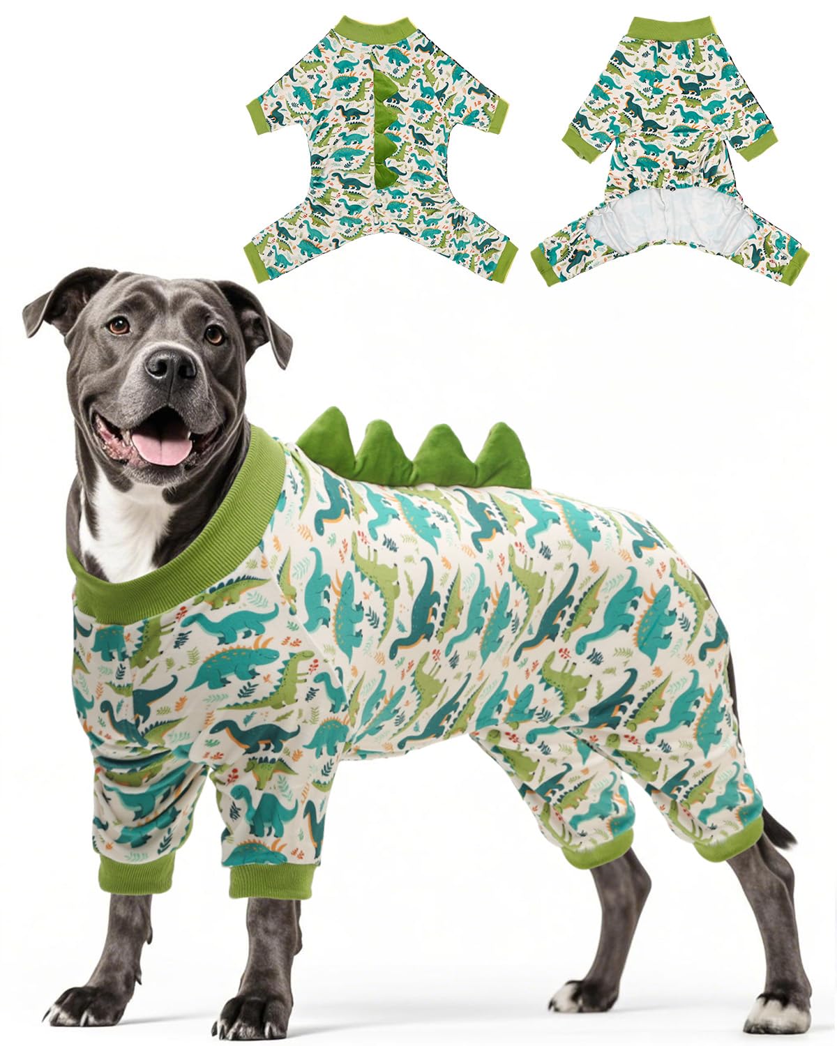 CuteBone Dinosaur Pajamas with soft stretch fabric for cozy lounging.