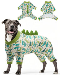 CuteBone dinosaur pajamas in stretchy fabric for easy movement