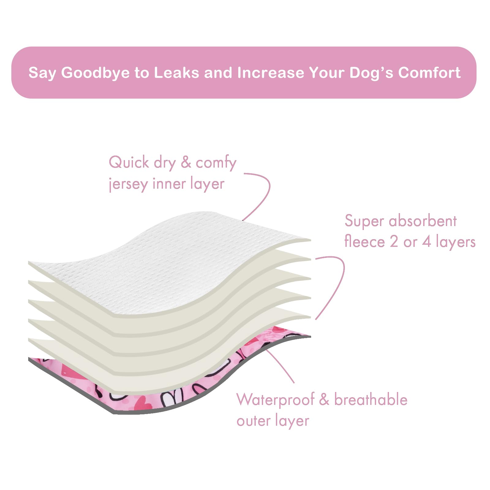 CuteBone adjustable fit with leg elastics for a custom, comfortable feel.