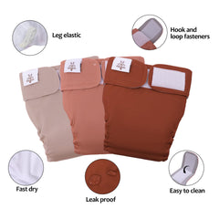 CuteBone diaper with adjustable leg elastics for better fit.