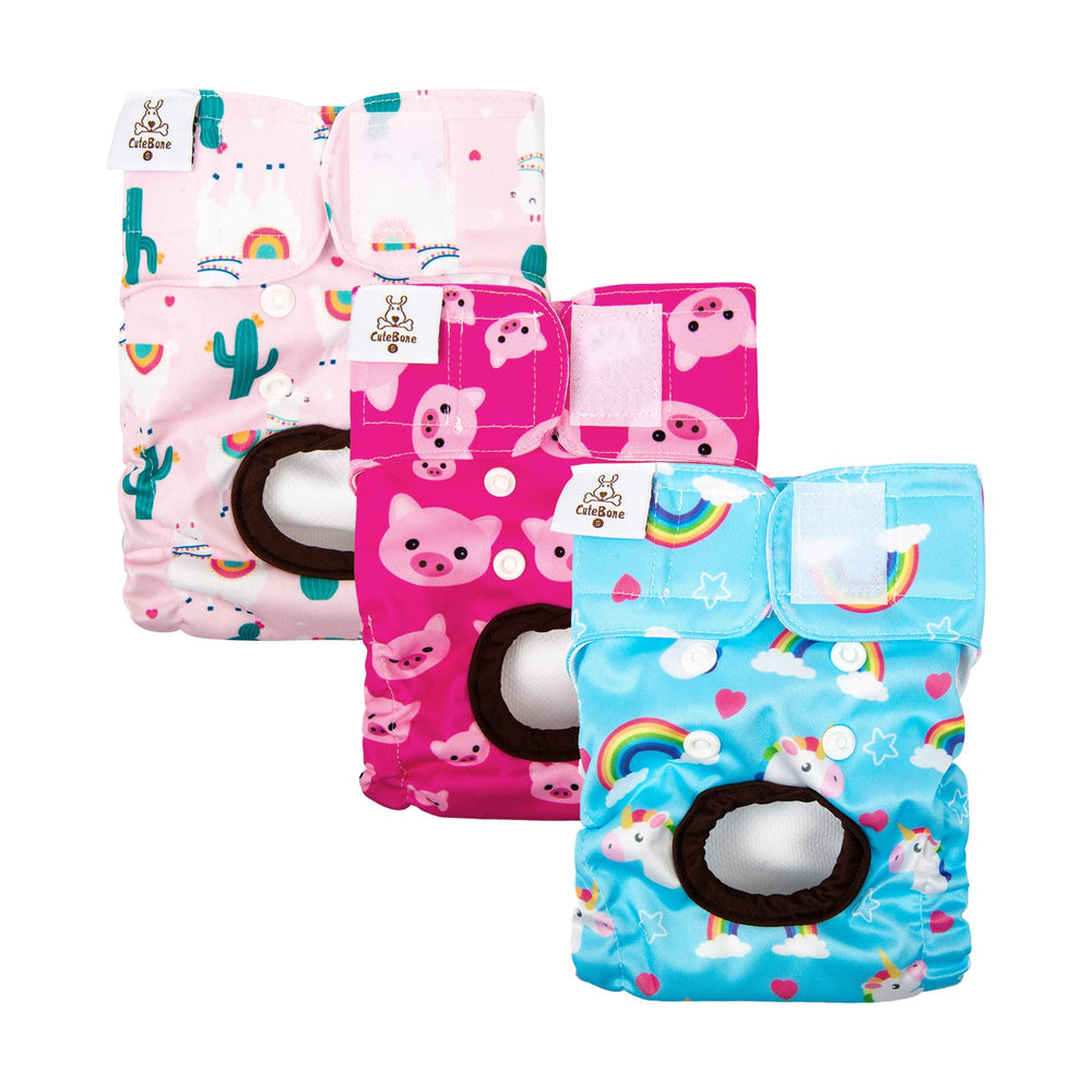 CuteBone diapers with adjustable leg elastics ensure secure fit