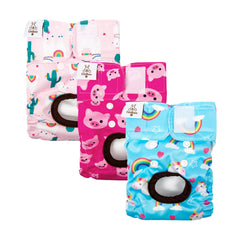 CuteBone diapers with adjustable leg elastics ensure secure fit