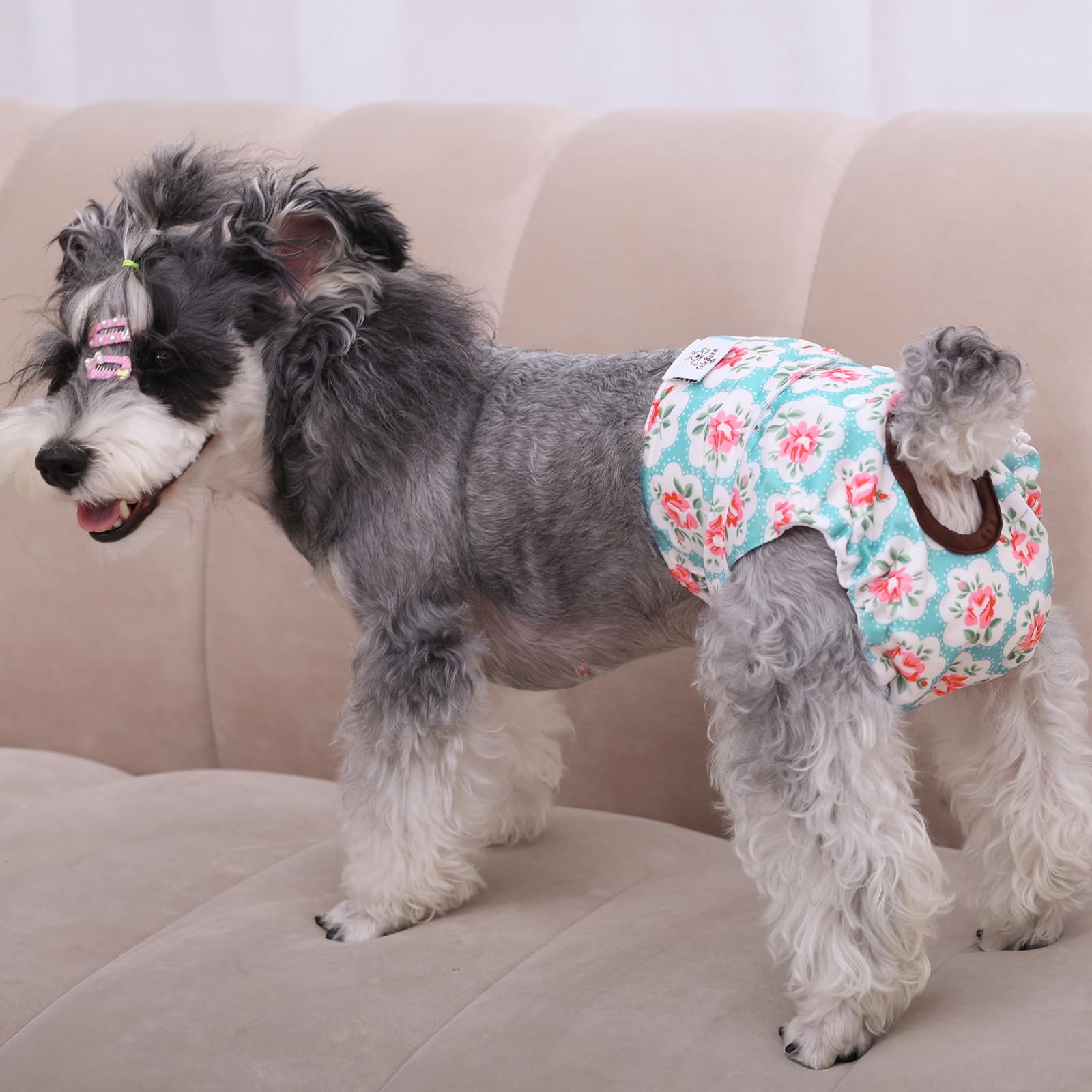 CuteBone diaper fastened with hook-and-loop closures for easy wearing