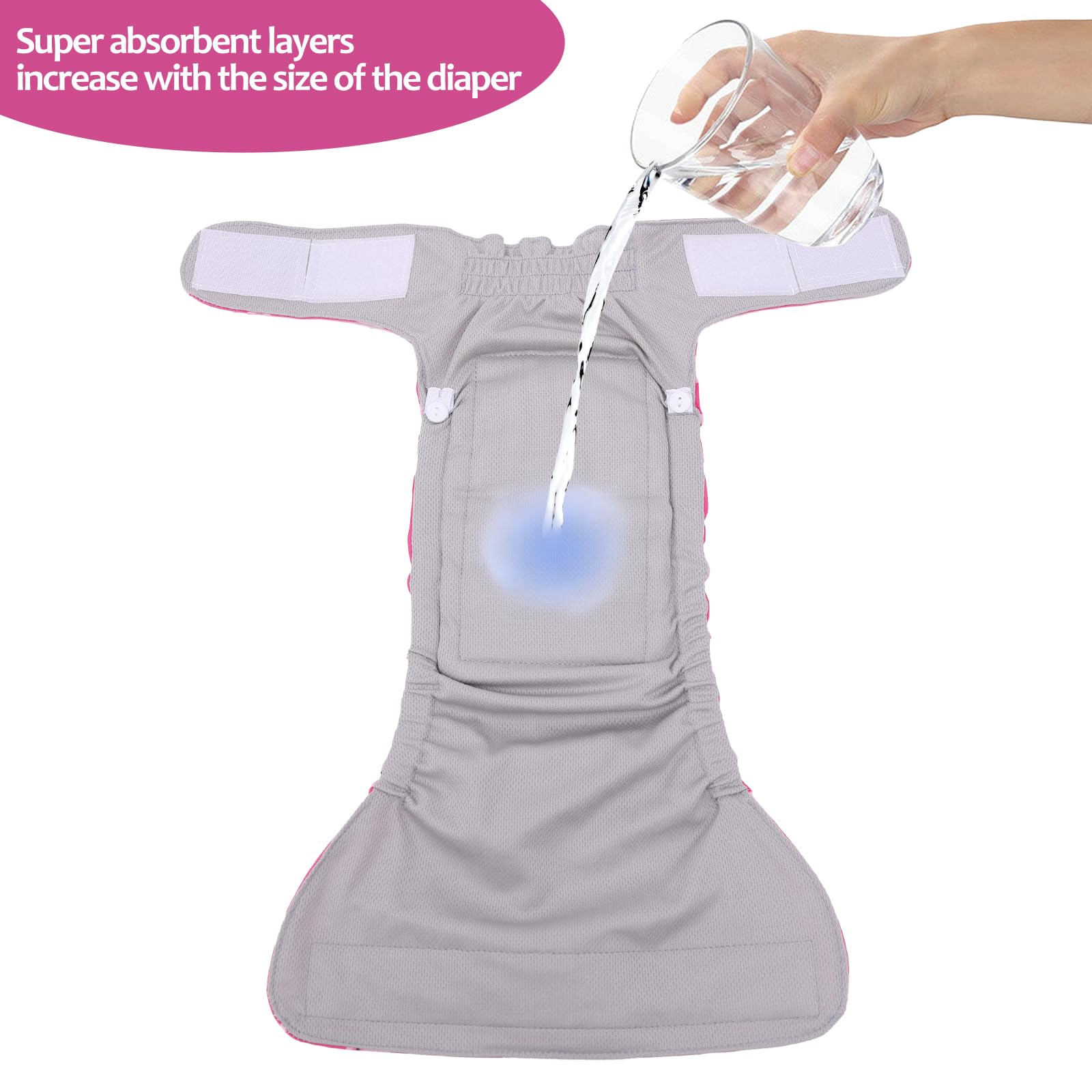 CuteBone diaper highlighting the soft-dry inner lining for comfort.