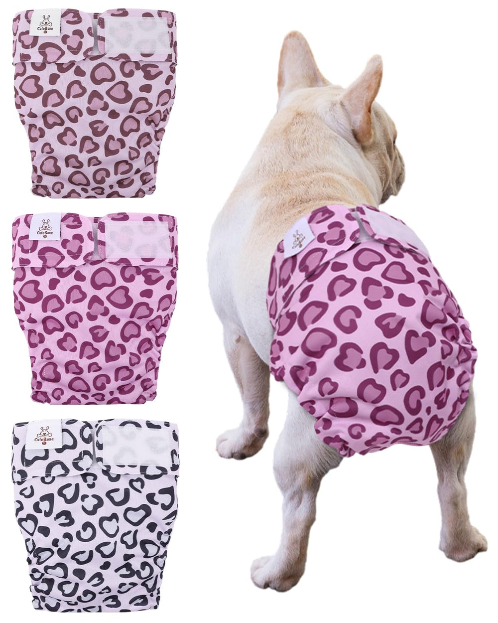 CuteBone no-tail-hole diapers close-up show leak protection.