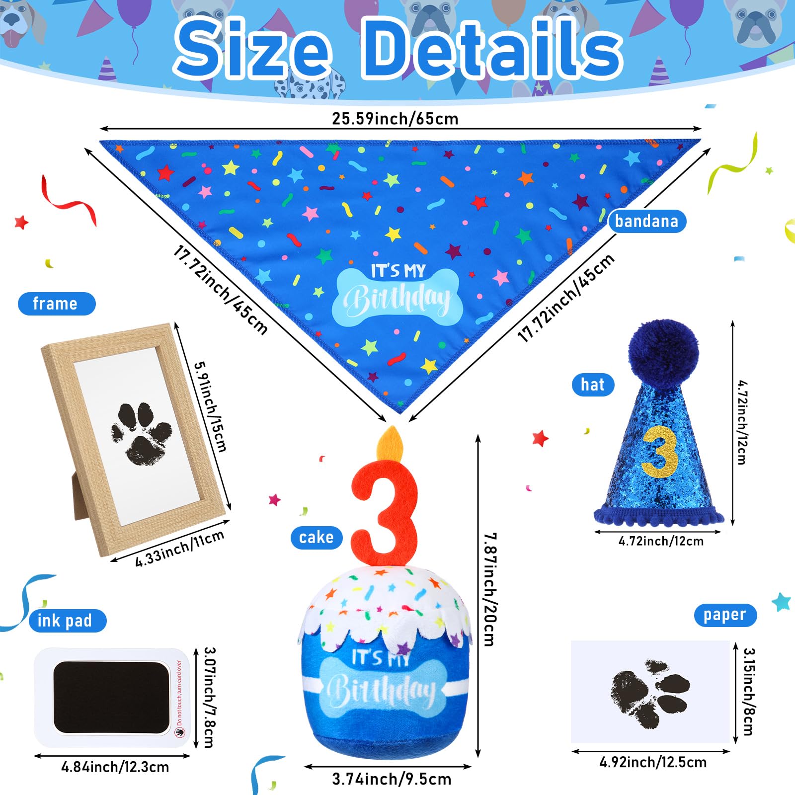 Cutecrop squeaky birthday cake toy for teething and play sessions
