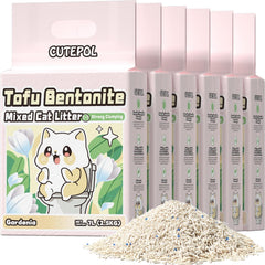 Cutepol mixed 4-in-1 litter delivers rapid clumping and easy cleanup.