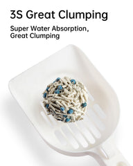 Cutepol water-absorbent litter quickly soaks moisture and reduces mess.