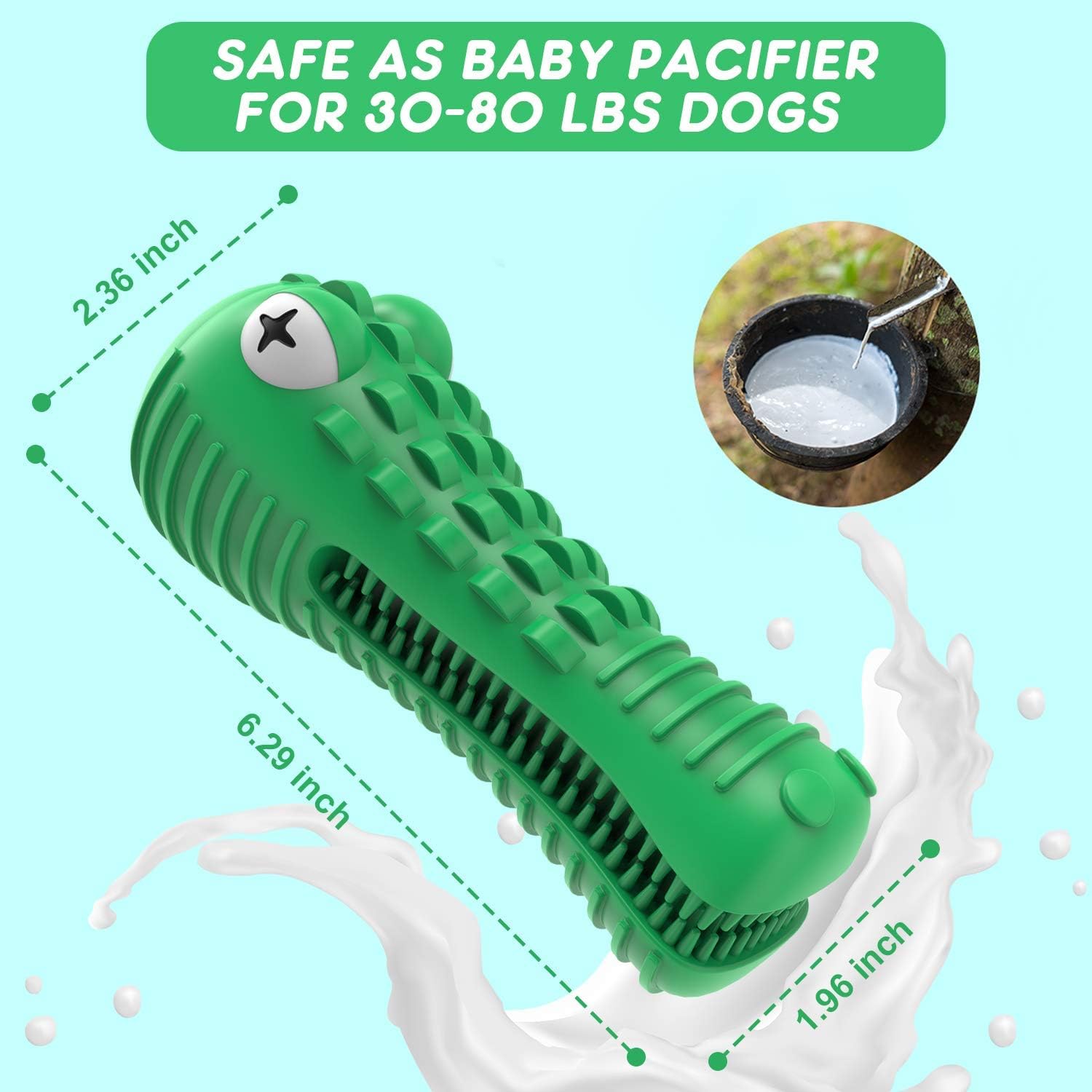 Cutiful Gator toy with cleaning brush included for upkeep