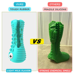 Cutiful Gator dog toy with ergonomic design improves grip during chewing.