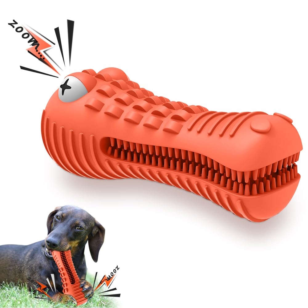 Cutiful gator dog toy suited for 30–80 lb dogs