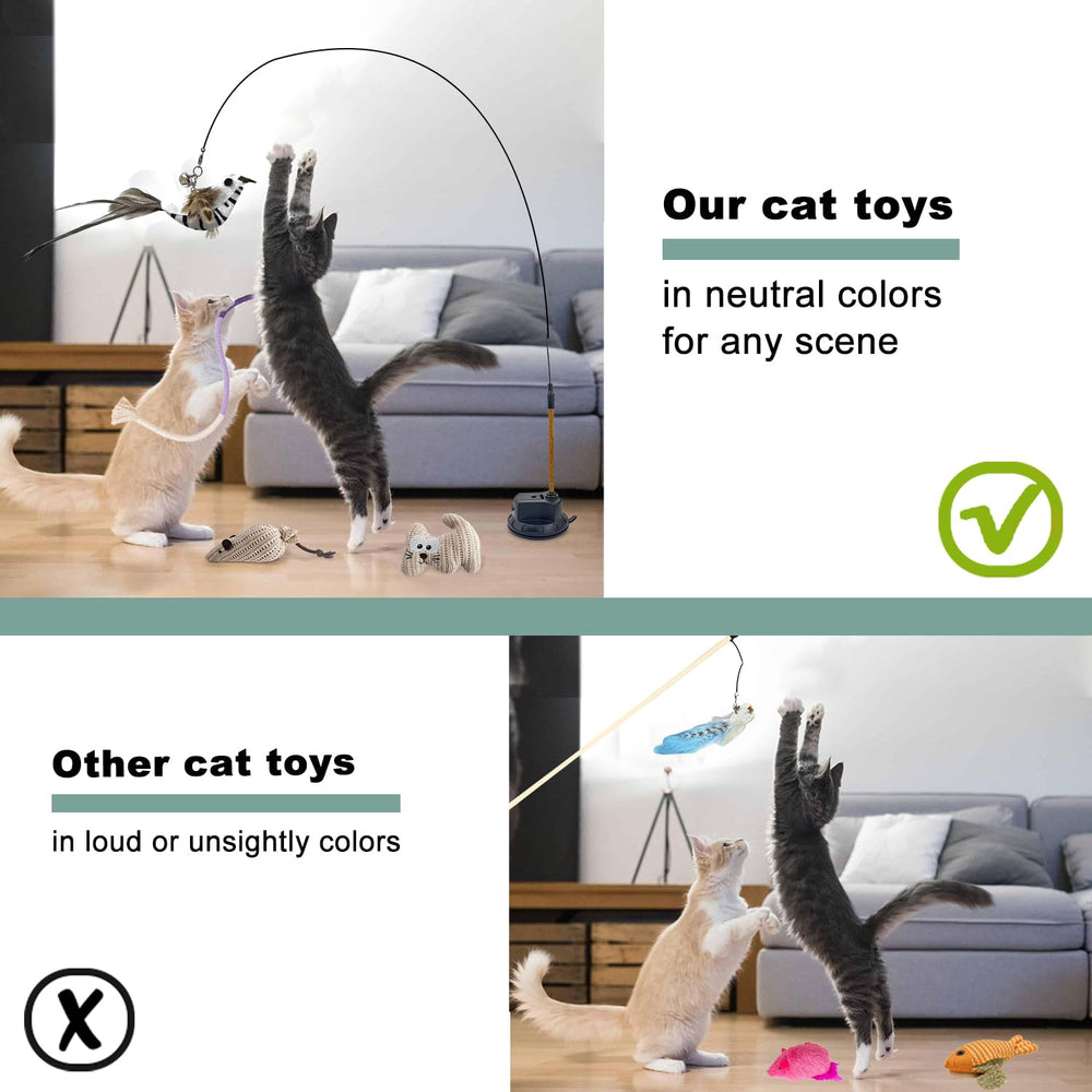 CUUOOT knitted mint plush toy offers chewing and comfort.