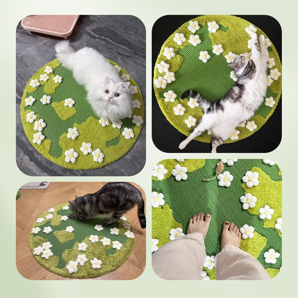 Cuvjinv large 31.5x31.5 inch pad provides roomy space for cats.