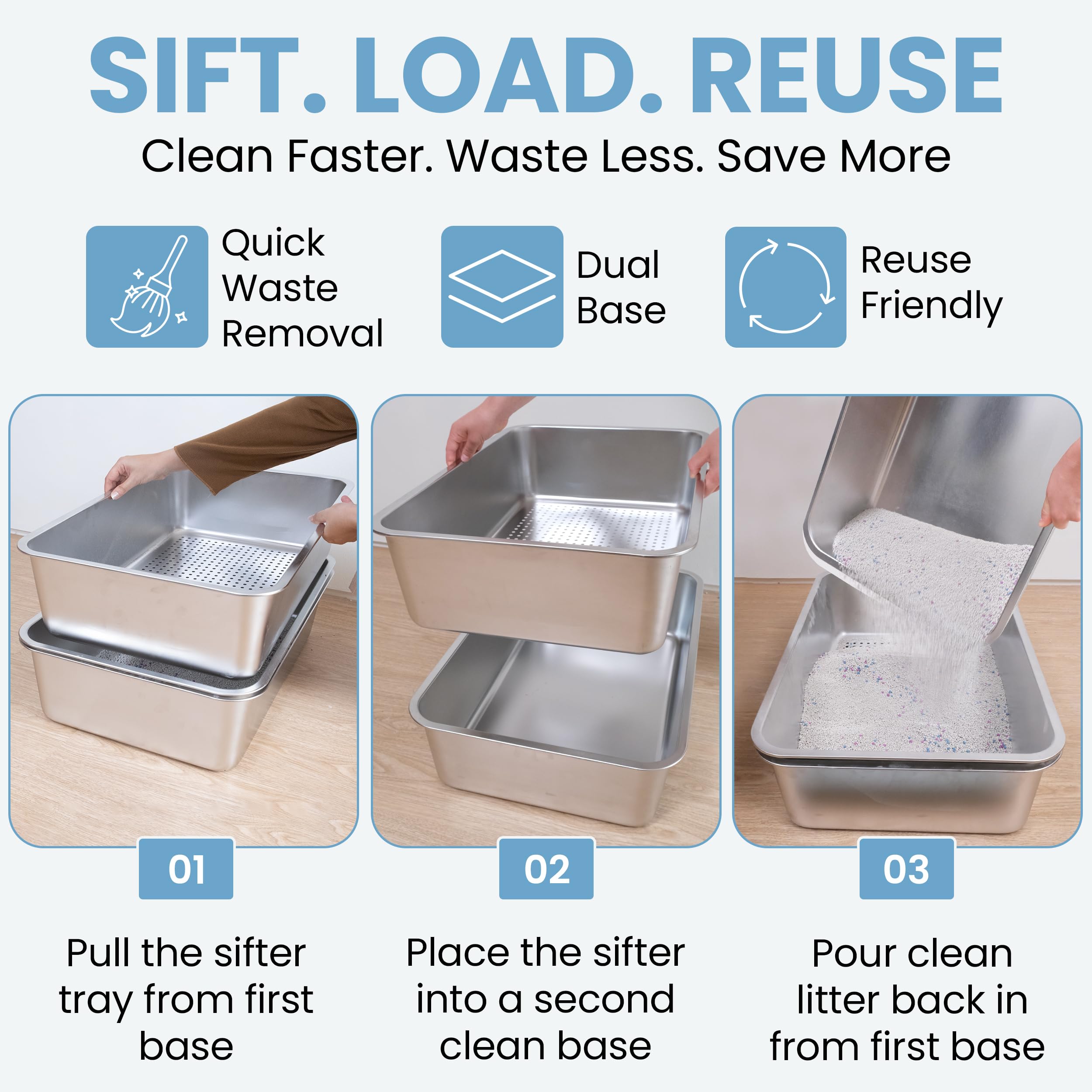 CVG GOODS XL step-entry aids easy access for older or larger cats.