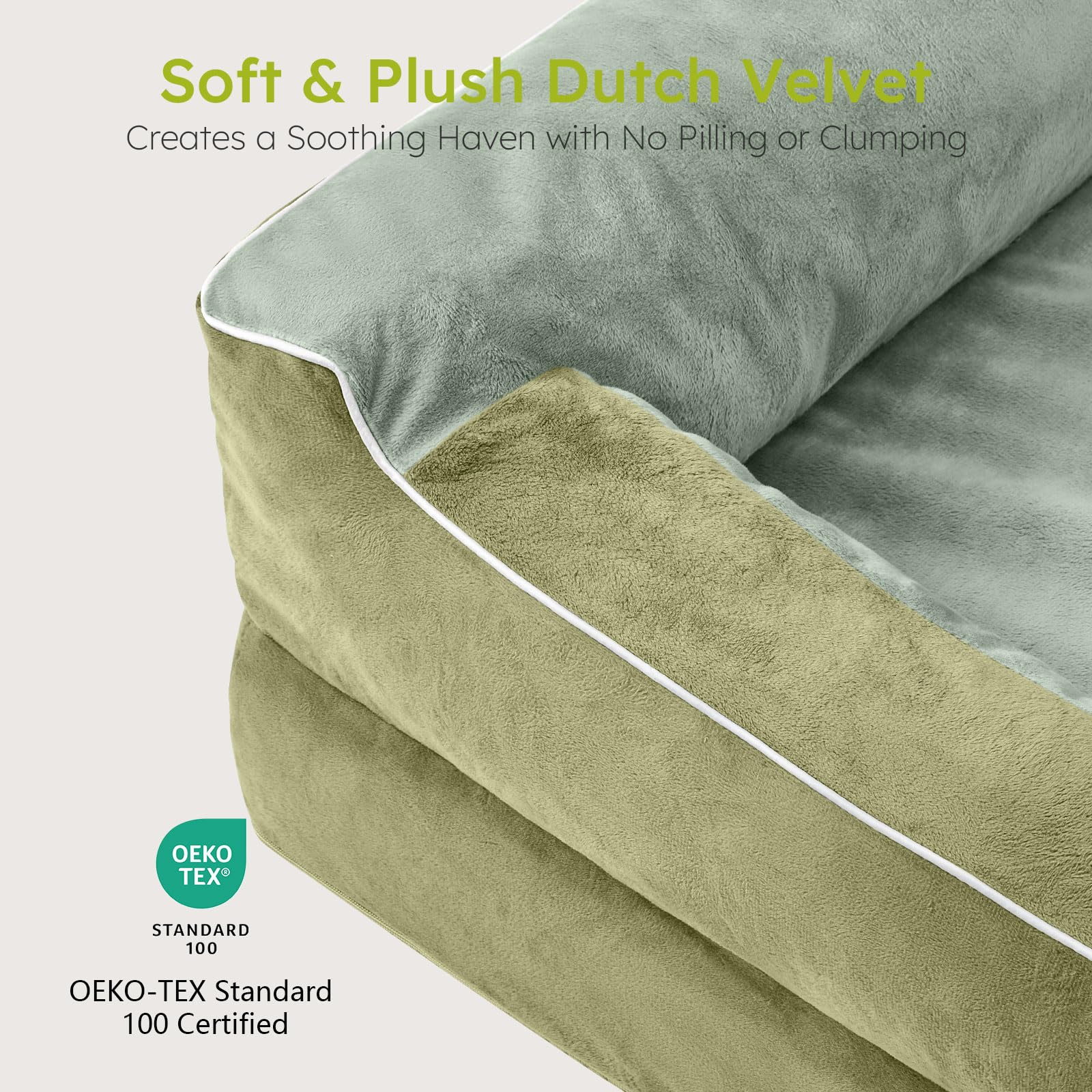CWAWZ CertiPUR-US memory foam detail supports joints without overheating.