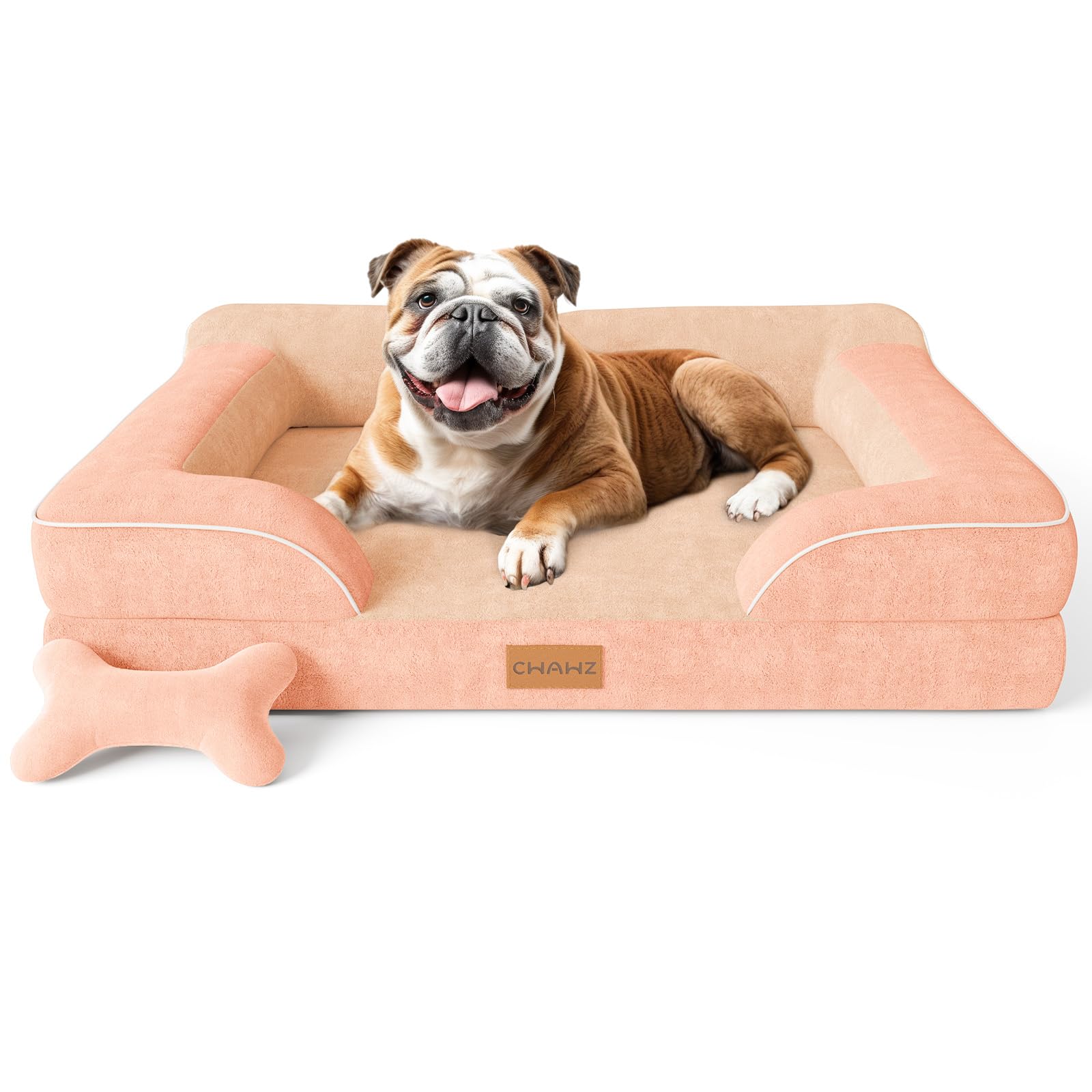 CWAWZ orthopedic-foam-36-inch bed clearly showing joint-supporting structure for large dogs.