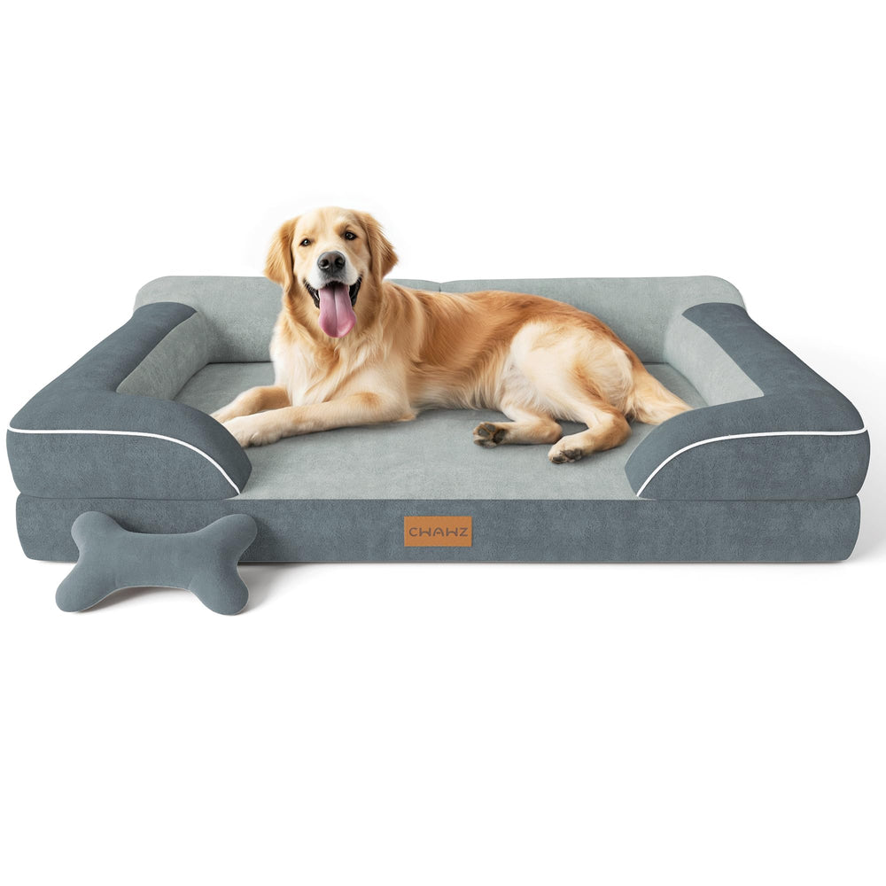 CWAWZ Extra Large Dog Bed orthopedic foam supports joints during rest
