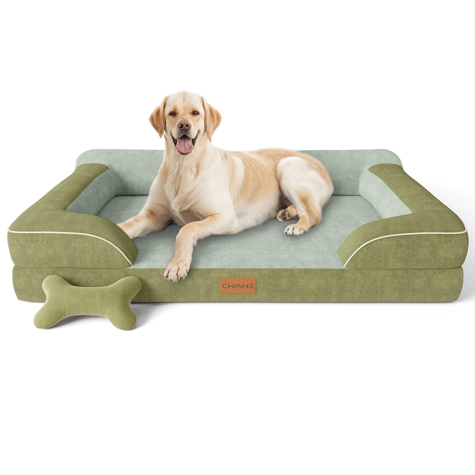 CWAWZ Jumbo Dog Bed front view showing orthopedic foam for large dogs