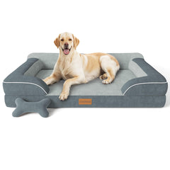 CWAWZ jumbo dog bed with orthopedic foam supports joints during sleep
