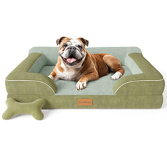 CWAWZ large dog bed with orthopedic foam supports joints.