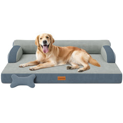 CWAWZ XL orthopedic bed front view showing sturdy support for large dogs