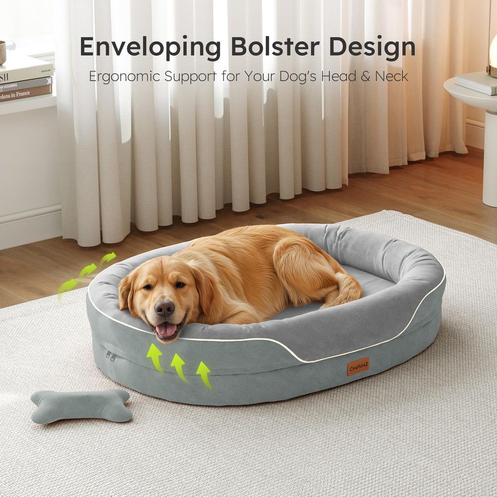 CWAWZ XL bed full bolsters closeup highlighting a cozy den-like surround for secure resting
