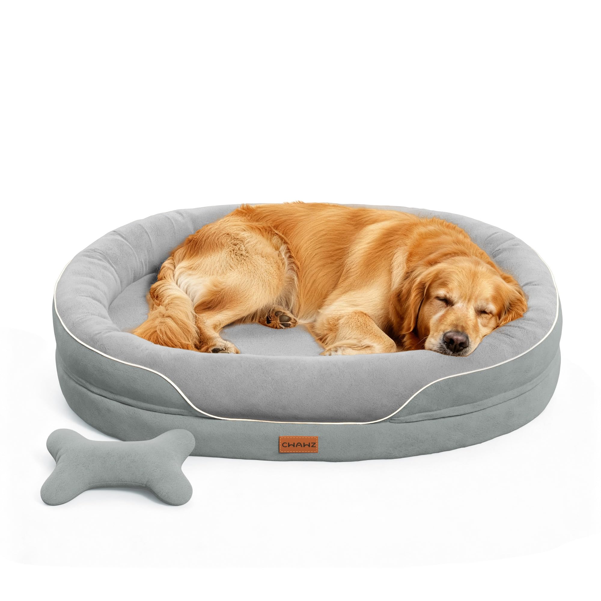 CWAWZ XL orthopedic bed top view showing spacious lounge area and support