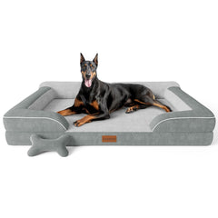 CWAWZ XXL dog bed foam close-up showing orthopedic joint support.