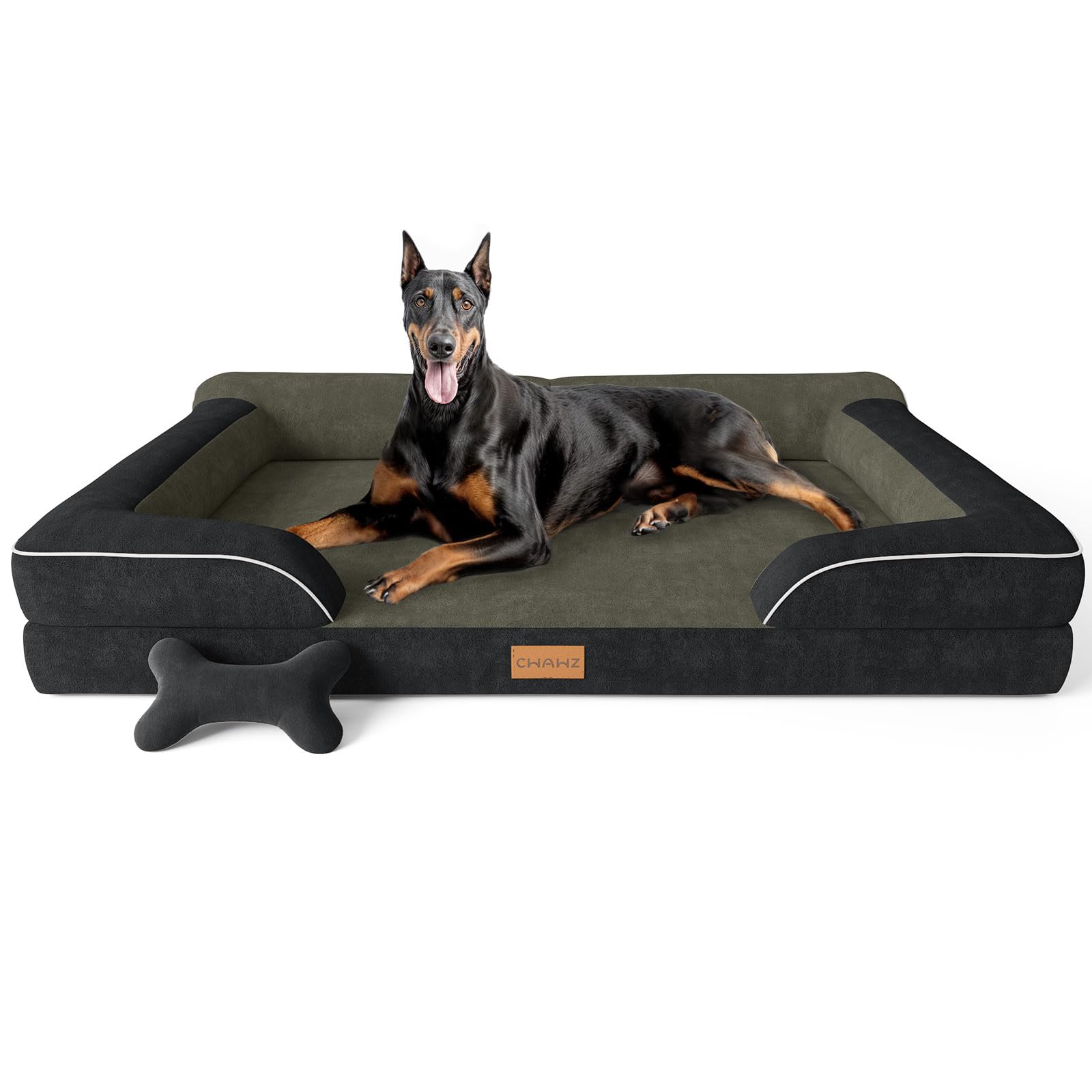 CWAWZ XXL orthopedic foam bed supports large dogs during rest