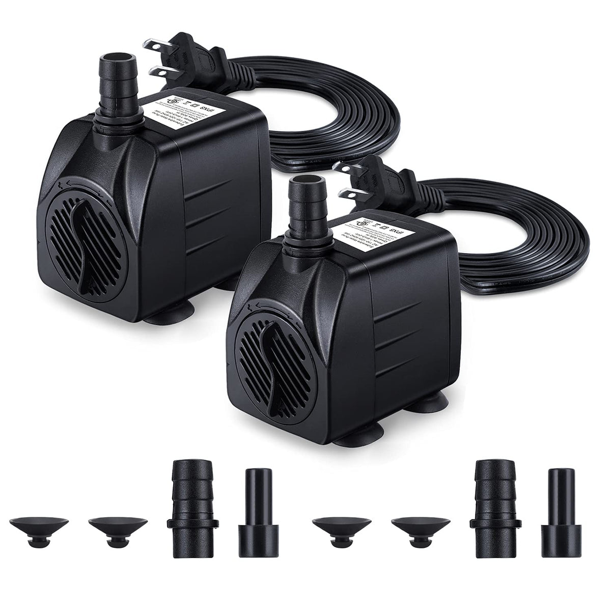 CWKJ fountain pump compact design fits discreetly in small fountains.