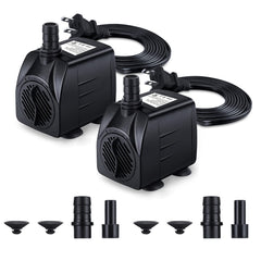 CWKJ fountain pump compact design fits discreetly in small fountains.
