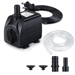 CWKJ Fountain Pump compact design for quiet placement in small tanks.
