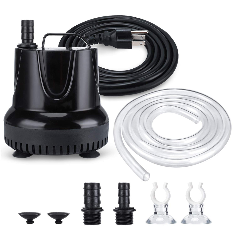 CWKJTOP fountain pump front view showing compact design for discreet placement