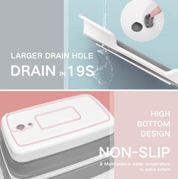 Cyanoe collapsible pet bathtub in car trunk for travel convenience