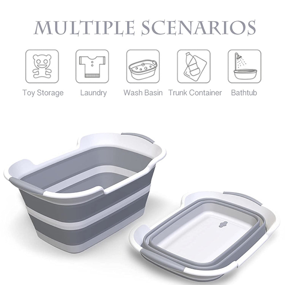 Cyanoe collapsible pet tub stored neatly in a closet