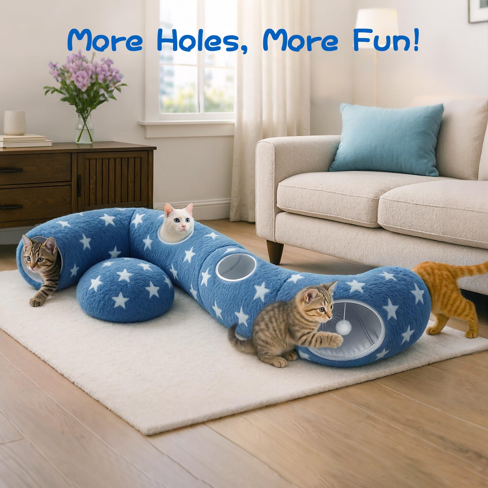 Cycodo non-slip cushion keeps the tunnel stable during fun