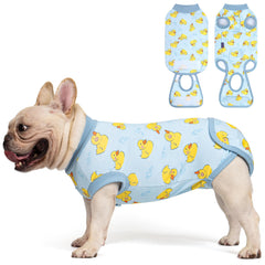 Cyeollo Recovery Suit on a dog front view highlights comfort and protection after surgery.