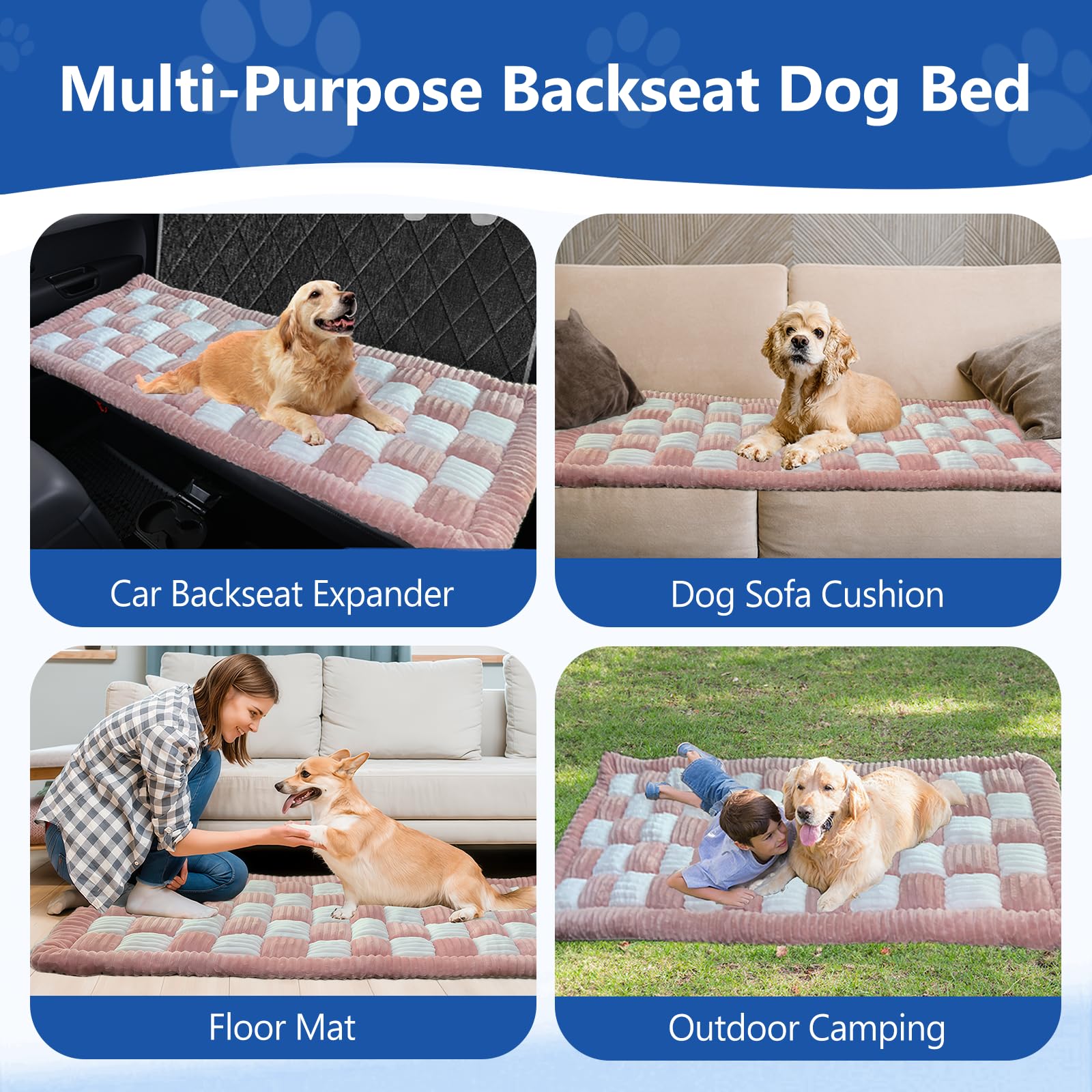 Cyhczx versatile dog bed supports car trips, home lounging, and outdoor use