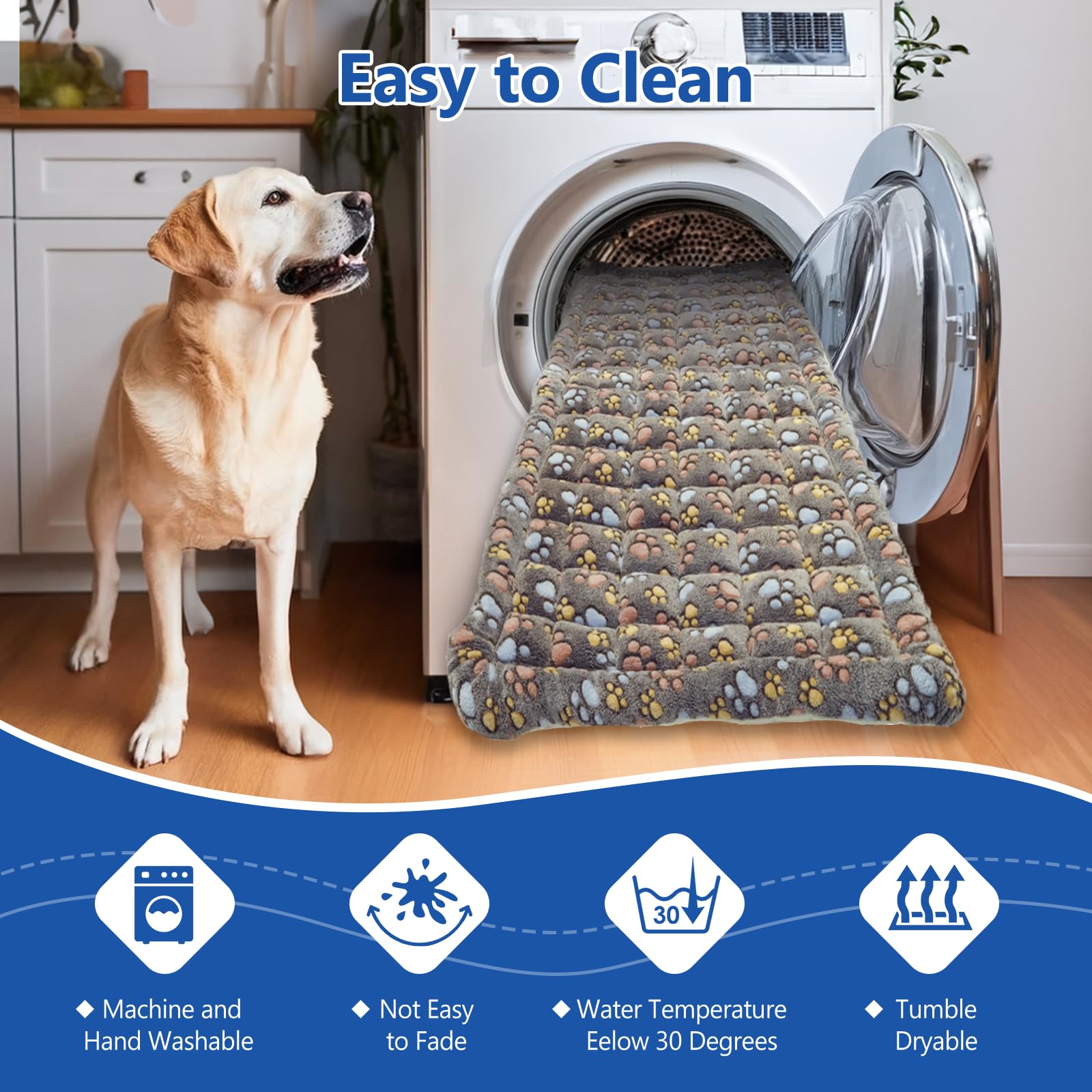Cyhczx machine-washable bed simplifies cleaning after adventures.