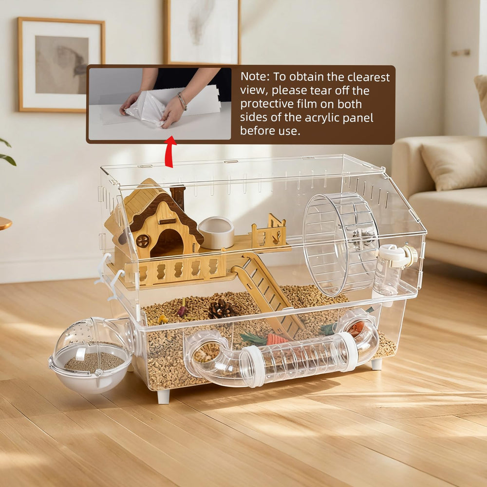 Cyirexylcc interior hideout with platform and stairs for multi-level play