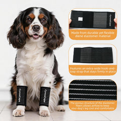 CynosCape dog leg brace breathable fabric close-up keeps the leg dry.