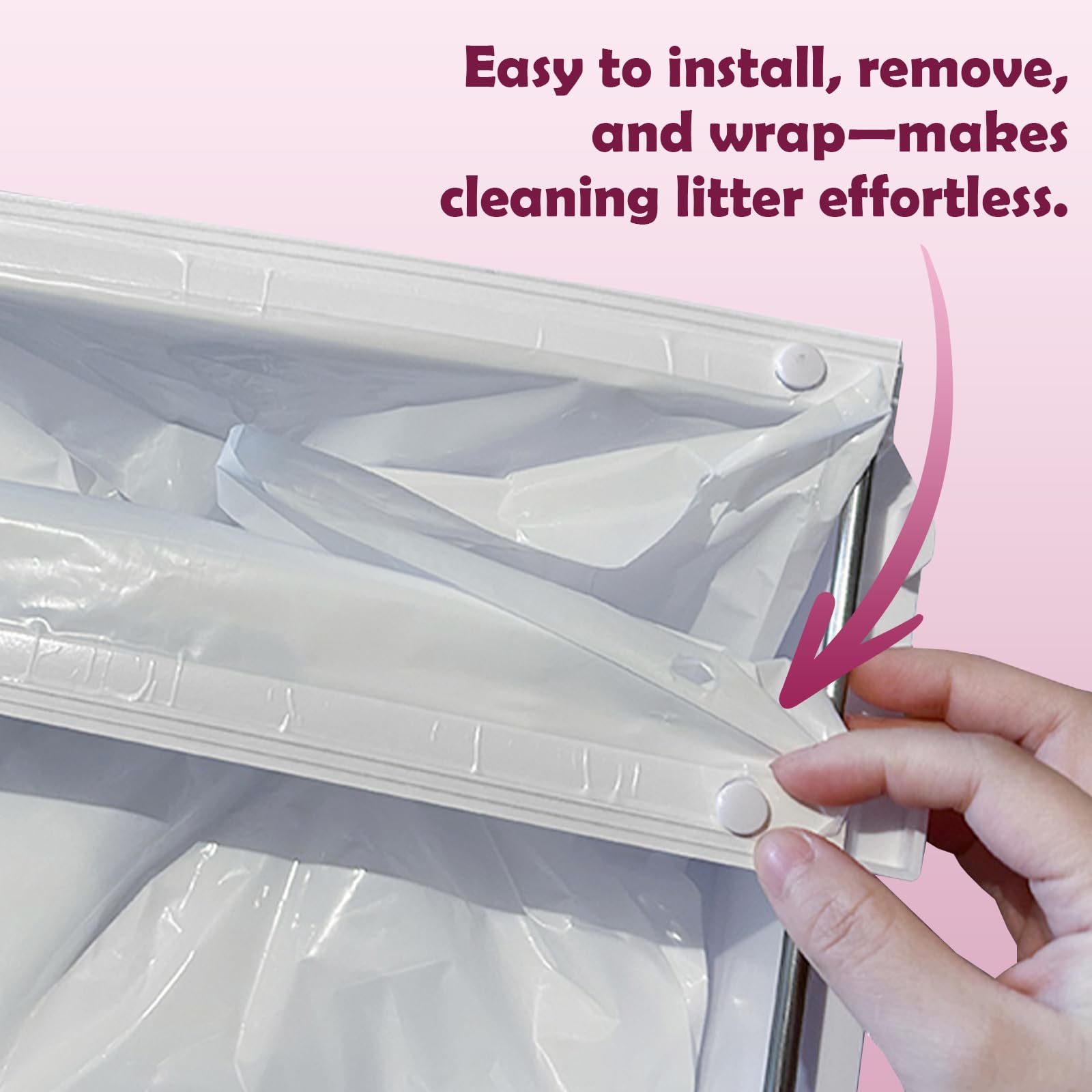 Cyocyba PetSnowy Snow+ 60-pack durability for long-lasting waste bags.