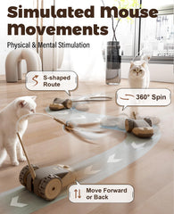 CYROS ribbon strings providing varied motion for kittens