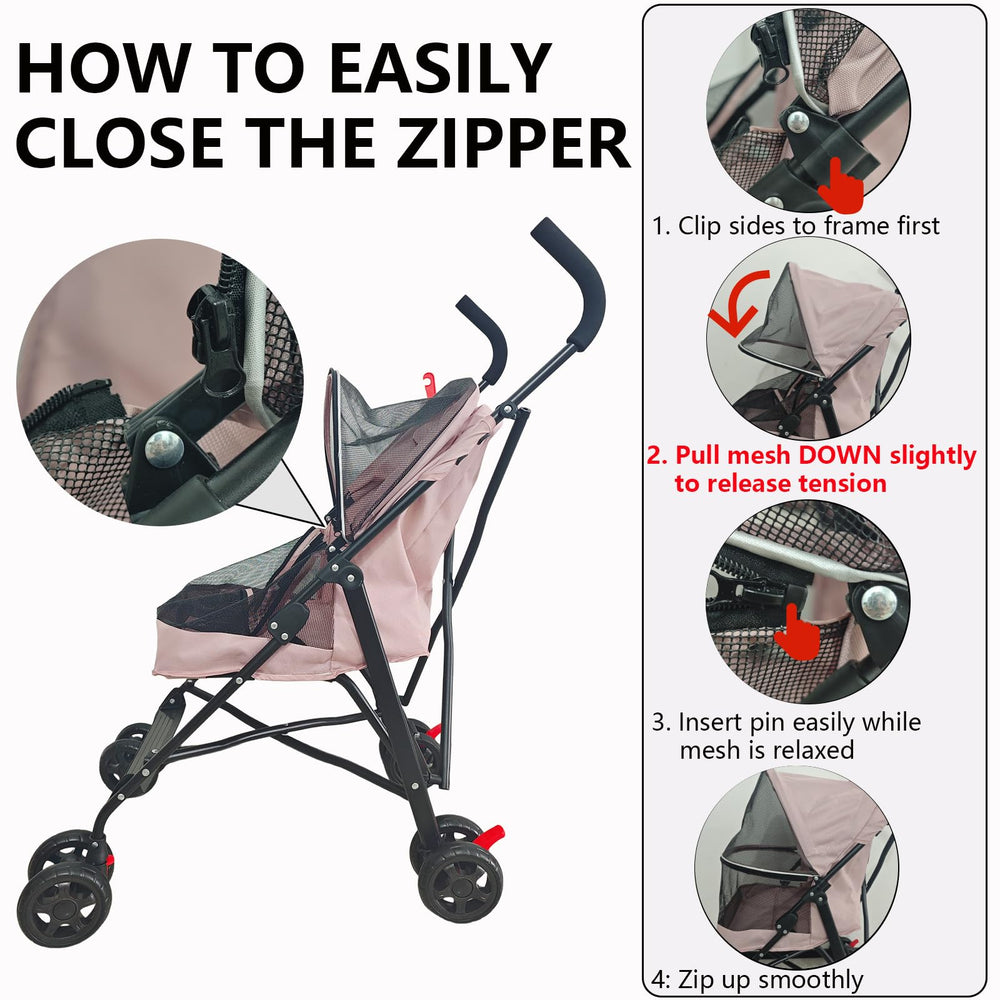 CYUmail stroller folded design for compact storage