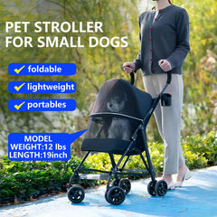 CYUmail stroller features swivel front wheels for smooth rides on streets and paths.