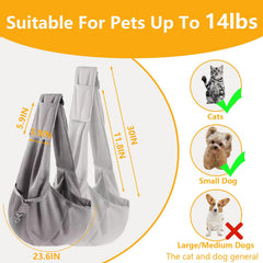 CYUmail small dog sling adjustable shoulder strap allows personalized fit for comfort.