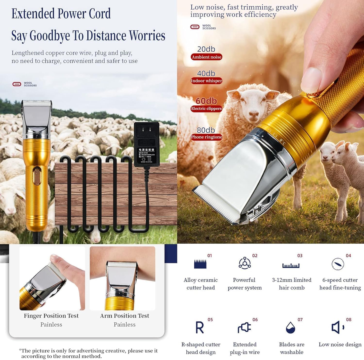 Cyxunand grooming kit includes two industrial blades for versatility
