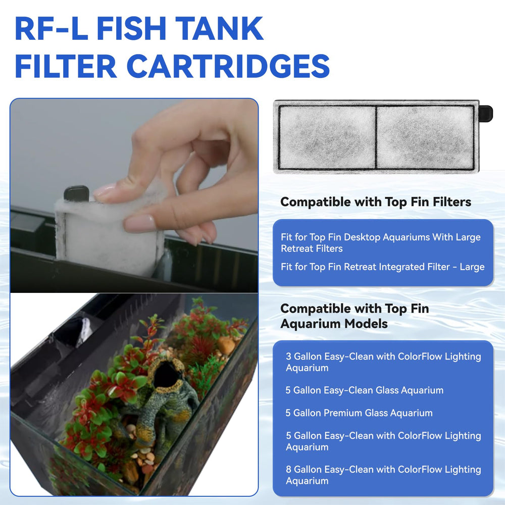 Czarixa RF-L cartridge installed in a Top Fin Large Retreat filter.