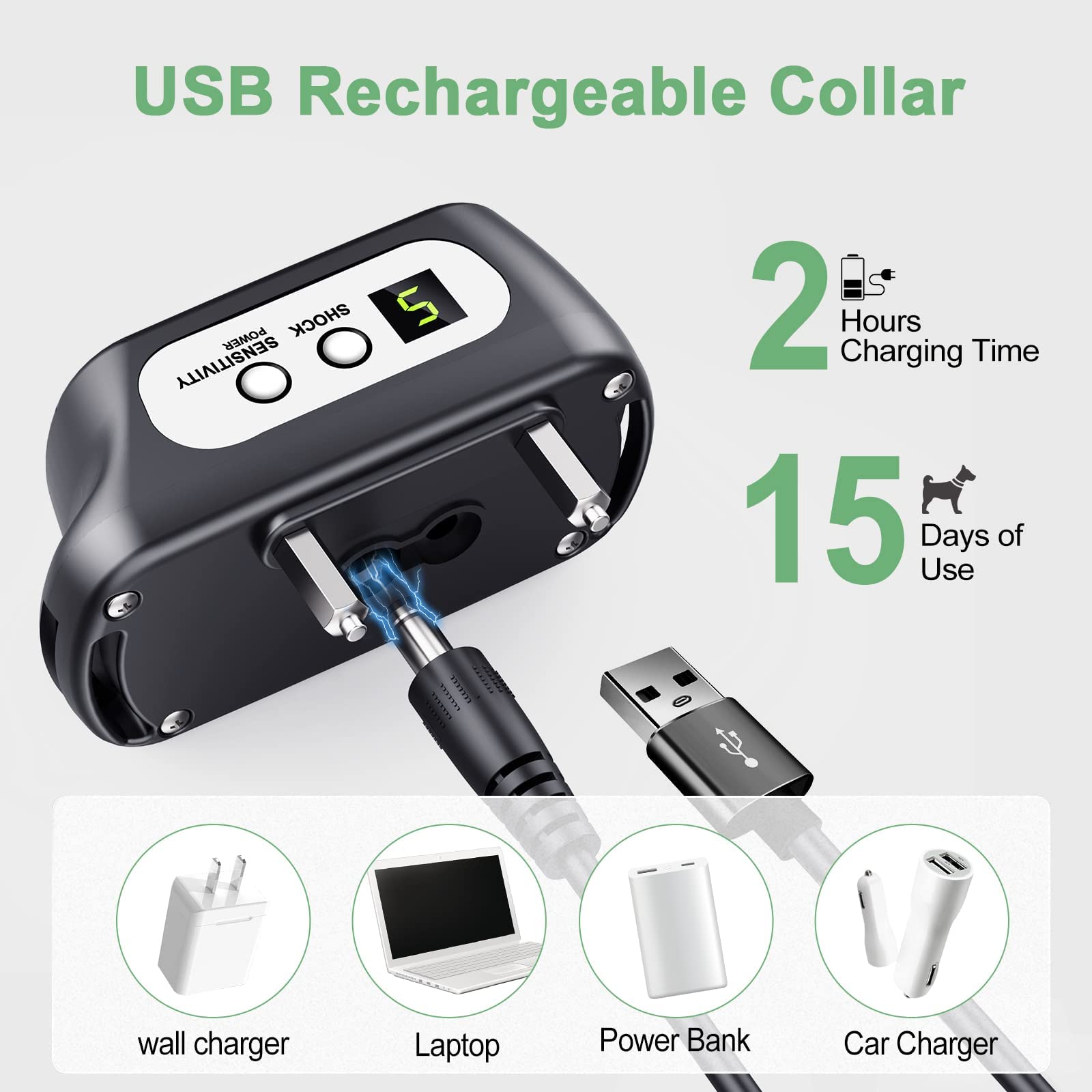 CZCCWD quick charge in 2 hours for longer training sessions.